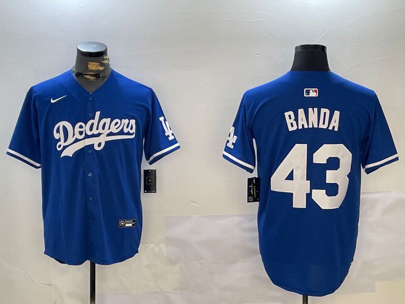 Men Los Angeles Dodgers #43 Banda Blue Game 2024 Nike MLB Jersey style 12114->los angeles dodgers->MLB Jersey